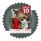 Dark Grey Suede Mat Board for 11.5x17 Frames - Fits 11x13.5 Photos